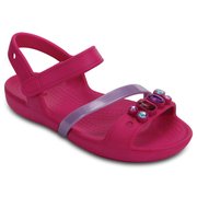 Crocs Lina Sandal Kids Candy Pink C12（18.5cm） [クロックス リナ サンダル キッズ キャンディピンク]