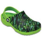 Classic Graphic Clog Kids volt green C9（16.5cm） [クラシック グラフィック クロッグ キッズ ボルトグリーン]