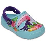 Crocs Fun Lab Lights Kids Toucan/Ice Blue C9（16.5cm） [クロックス ファン ラブ ライツ キッズ]