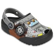 Crocs Fun Lab Lights Kids Monster Truck/Graphite C10（17.5cm） [クロックス ファン ラブ ライツ キッズ]