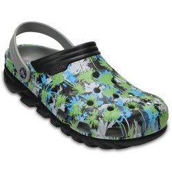 blue camo crocs