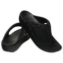 ヨドバシ.com - crocs クロックス Crocs SloaneEmbellished Flip Black