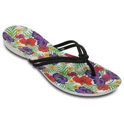 crocs floral flip flop