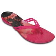 クロックス イザベラ グラフィック フリップ ウィメン レディース キャンディピンク/トロピカル Crocs Isabella Graphic Flip W Candy Pink/Tropical W8(24.0cm)