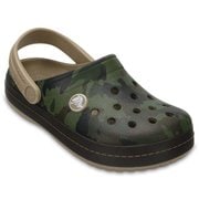Crocband Graphic Clog Kids Tumbleweed C10（17.5cm） [クロックバンド グラフィック クロッグ キッズ]