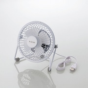 USB扇風機 コンパクトサイズ 角度調整 ホワイト FAN-U173WH