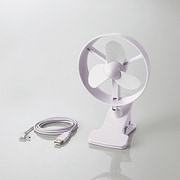 USB扇風機 クリップタイプ フレキシブルアーム ホワイト FAN-U174WH