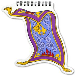 ヨドバシ Com アイアップ アラジン ダイカットリングノート 魔法の絨毯 キャラクターグッズ 通販 全品無料配達