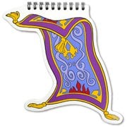 アラジン ダイカットリングノート 魔法の絨毯 [キャラクターグッズ]