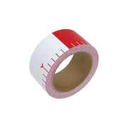 貼付ロッド 合成紙製 50mm×25m 赤白20cm間隔