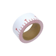 貼付ロッド 合成紙製 50mm×25m 赤白30cm間隔