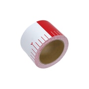 貼付ロッド 合成紙製 75mm×25m 赤白20cm間隔