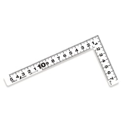 曲尺 平ぴた ホワイト 表裏同目 15cm 11170