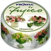 マスキングテープ Fujico 花瓶の花 ピンク MSK-001