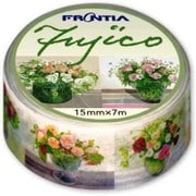 マスキングテープ Fujico 背景 花瓶花 MSK-004