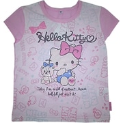 68545 100PK [袖切替フレンチ袖Tシャツ ハローキティ]