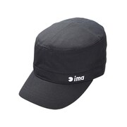 ima コットンワークキャップ ブラック×ホワイト