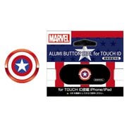 アルミボタンシール マーベル02 キャプテン・アメリカ [キャラクターグッズ]