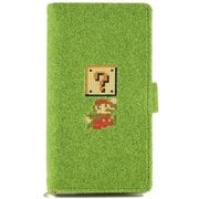 OM/SBF-FPC24 [マリオ×Shibaful 手帳汎用型ケース 刺繍HATENA BOX]