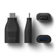 USB 3.0 to USB-C ADAPTER for NOTE PC Black TYPE-A to C 変換アダプタ ブラック EL_NPAAPPCCU_BK