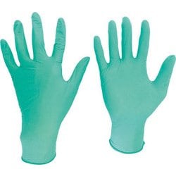 VERTE761HM [ニトリル使い捨て手袋薄手粉なし 200枚入 緑 M]