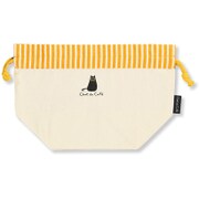 弁当袋 Chat Chat du cafe ランチ巾着 chat イエロー