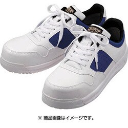 超耐滑ワイド樹脂先芯入りスニーカー 23.0cm ホワイト/ブルー MPH610W23.0
