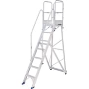 DWR210A [PiCa 折りたたみ式作業台DWR型 2.1m 手すり付き（H：900mm）]