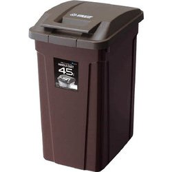 エスピー ハンドル付きダストボックス 45L ブラウン 672637