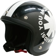 ジェットヘルメット キッズサイズ ブラック POPO WHEEL BLACK