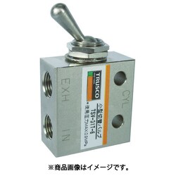 3方向小型切替バルブ 3ポート トグルレバータイプ TSV31T6