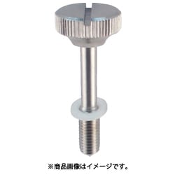 足長ローレットつまみ SUS303 径18 ねじM6 全長59 TLK18M659