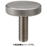 ローレットノブ 平型オネジ・スチール製 外径36×ネジM10 TKKBFM10X25
