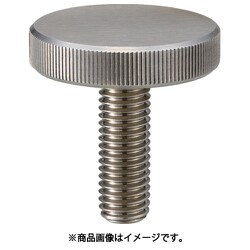 ローレットノブ 平型オネジ・スチール製 外径20×ネジM5 TKKBFM5X10