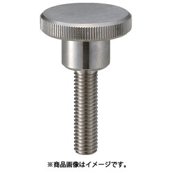 ローレットノブ 段付オネジ・スチール製 外径20×ネジM5 TKKBTM5X10