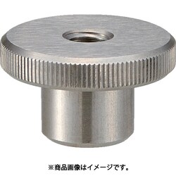 ローレットノブ 段付メネジ・ステンレス製 外径30×ネジM8 TKKNTM8S