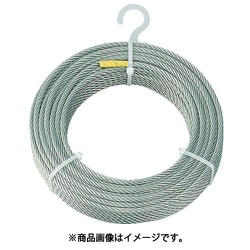 TRUSCO(トラスコ) ステンレスワイヤロープ Φ6.0mm×200m CWS-6S200-