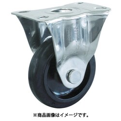 TYSシリーズ オールステンレス 固定 ゴム車100mm TYSKSUS100