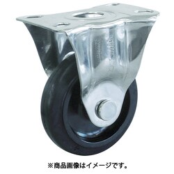 TYSシリーズ オールステンレス 固定 ゴム車125mm TYSKSUS125