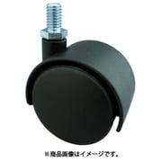 TDG50M8 [ねじ込み双輪キャスター ナイロン車輪 自在 φ50 M8]