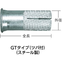 シーティーアンカーツバツキステンレスW3/8X30 5本入 SGT3030BT