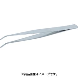 TSPS28 [ステンレス製ピンセット シリコン付AA先曲150]
