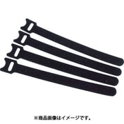 MKSW1915BK [マジックバンド 耐候性ストラップ15cm 黒 4本入]