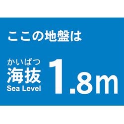 TKBS18 [海抜ステッカー 1.8m]