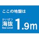 TKBS19 [海抜ステッカー 1.9m]