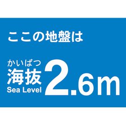 TKBS26 [海抜ステッカー 2.6m]