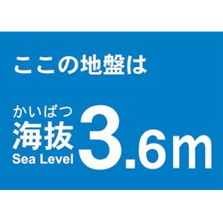 TKBS36 [海抜ステッカー 3.6m]