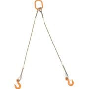 GRE2P12S2 [2本吊りWスリング フック付き12mm×2m]