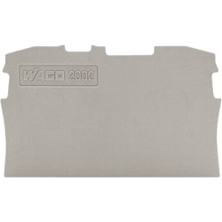 20021291PK [端子台エンドプレート 2001・2002シリーズ共用 2線式 グレー色 10個入り]
