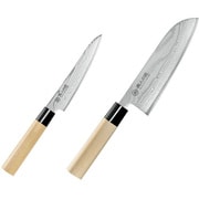 燕人の匠 ダマスカス包丁シリーズ 三徳包丁165mm&ペティナイフ 130mm ETW-3000
